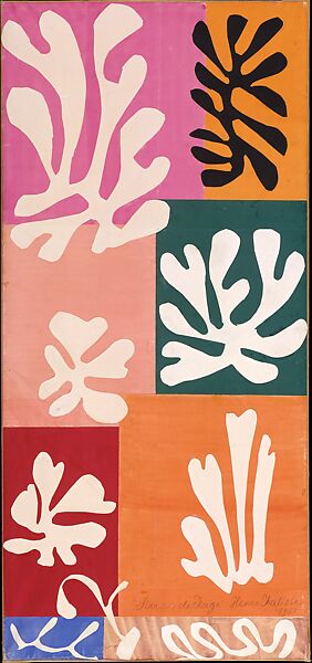 Snow Flowers, Henri Matisse (French, Le Cateau-Cambrésis 1869–1954 Nice), Watercolor and gouache on cut and pasted papers 