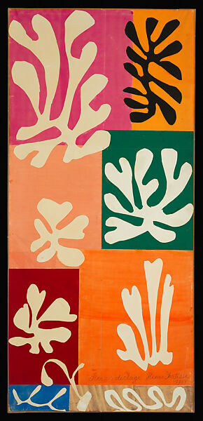 Snow Flowers, Henri Matisse  French, Watercolor and gouache on cut and pasted papers