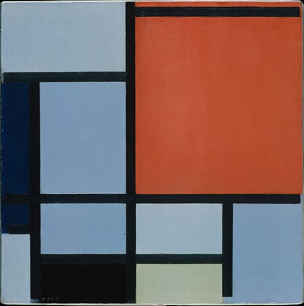 PIET MONDRIAN. Mondrian, Piet. 1872-1944. Tableau No. X, with