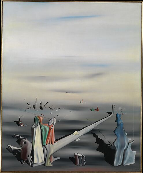 The Satin Tuning Fork, Yves Tanguy (American (born France), Paris 1900–1955 Woodbury, Connecticut), Oil on canvas 