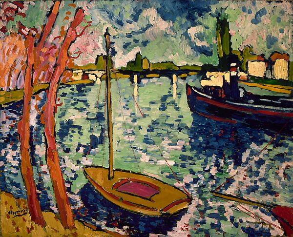 The Seine at Chatou, Maurice de Vlaminck (French, Paris 1876–1958 Reuil-La-Gadelière), Oil on canvas 