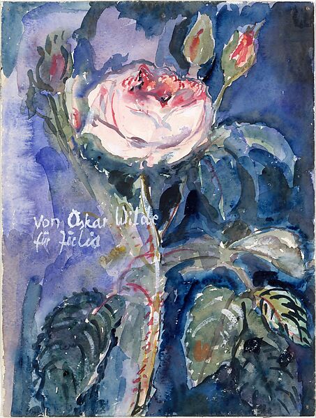 From Oscar Wilde, Anselm Kiefer (German, born Donaueschingen, 1945), Watercolor and gouache on paper 