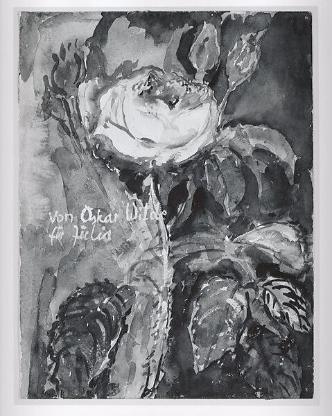 From Oscar Wilde, Anselm Kiefer (German, born Donaueschingen, 1945), Watercolor and gouache on paper