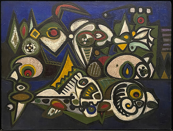 East River, Richard Pousette-Dart (American, St. Paul, Minnesota 1916–1992 New York), Oil on Masonite 