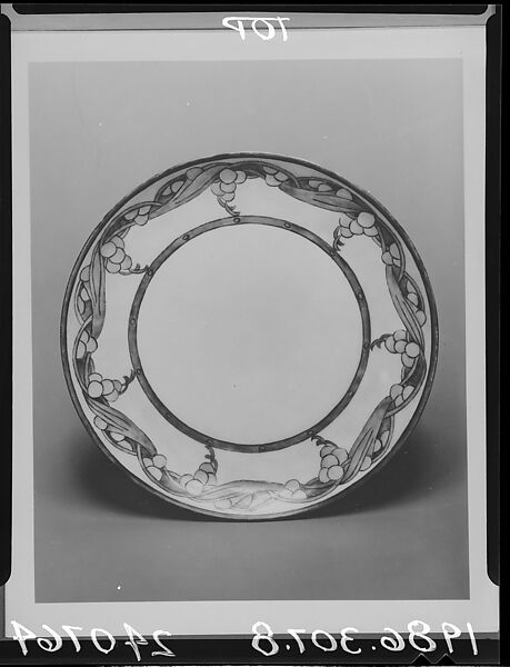 Plate, L. T. Lloyde, Porcelain, overglaze enamel decoration, American