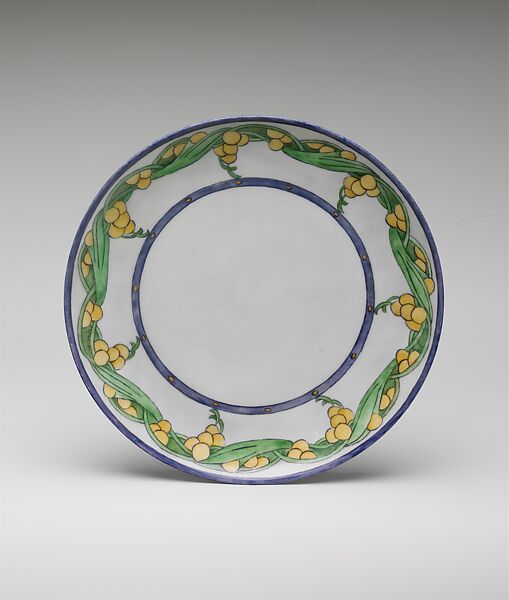 Plate, L. T. Lloyde, Porcelain, overglaze enamel decoration, American 