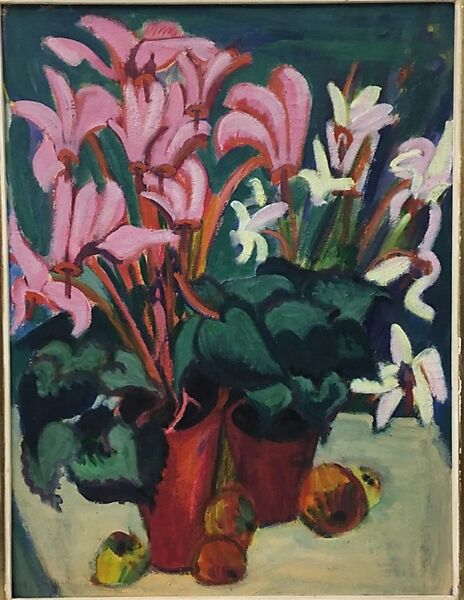 Cyclamen, Ernst Ludwig Kirchner (German, Aschaffenburg 1880–1938 Frauenkirch), Oil on canvas 