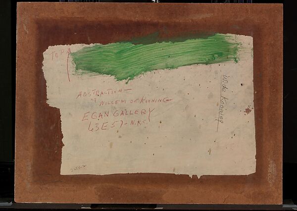 Untitled, Willem de Kooning (American (born The Netherlands), Rotterdam 1904–1997 East Hampton, New York), Oil paint and enamel paint on paper