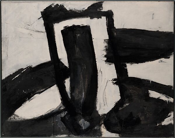 Untitled, Franz Kline (American, Wilkes-Barre, Pennsylvania 1910–1962 New York), Enamel on canvas 