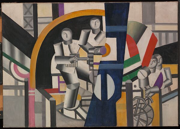 The Builders, Fernand Léger (French, Argentan 1881–1955 Gif-sur-Yvette), Oil on canvas 