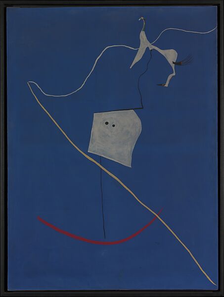 Circus Horse, Joan Miró (Spanish, Barcelona 1893–1983 Palma de Mallorca), Tempera on canvas 