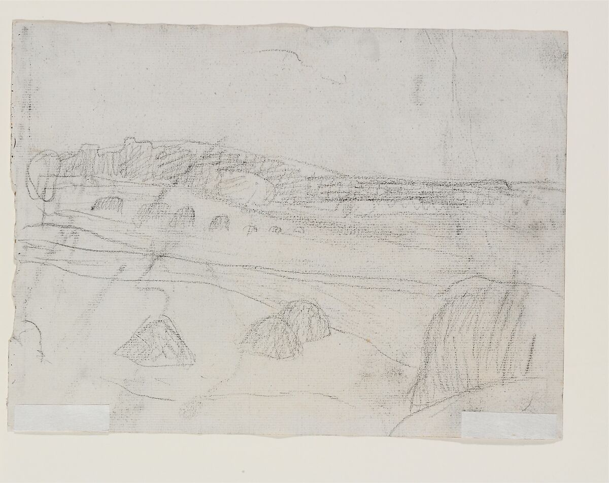 Seven Trees, Paula Modersohn-Becker (German, Dresden 1876–1907 Worpswede), Charcoal on paper