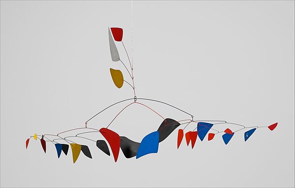 Four Directions, Alexander Calder (American, Philadelphia, Pennsylvania 1898–1976 New York), Hanging mobile: painted aluminum and iron wire 