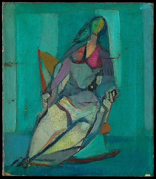 Woman in a Rocker, Franz Kline (American, Wilkes-Barre, Pennsylvania 1910–1962 New York), Oil on canvas 