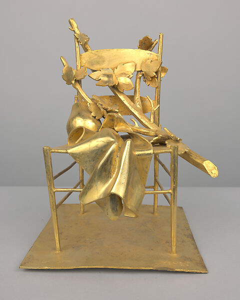 Still Life, Giacomo Manzù (Italian, 1908–1991), Bronze with gold patina 