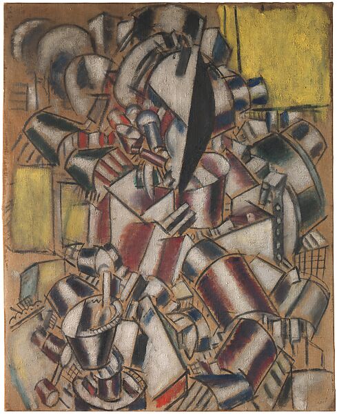 The Smoker, Fernand Léger (French, Argentan 1881–1955 Gif-sur-Yvette), Oil on canvas 