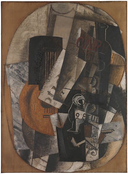 Still Life: "2ᵉ étude", Georges Braque (French, Argenteuil 1882–1963 Paris), Oil, charcoal, and sand on unprimed canvas 