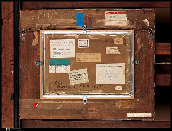 Checkerboard and Playing Cards, Juan Gris (Spanish, Madrid 1887–1927 Boulogne-sur-Seine), Opaque watercolor, graphite, and resin on cream-colored wove paper, mounted to paperboard