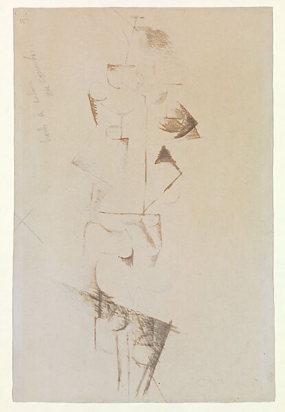 Standing Female Nude, Pablo Picasso (Spanish, Malaga 1881–1973 Mougins, France), Pen and ink on paper