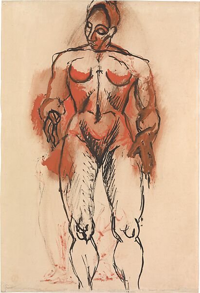 Nude Figure Standing (probably Raymonde Knaublich), All Works