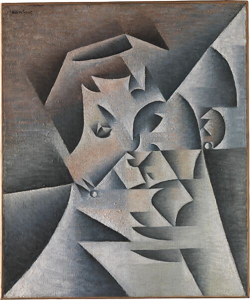 Head of a Woman (Portrait of the Artist's Mother), Juan Gris (Spanish, Madrid 1887–1927 Boulogne-sur-Seine), Oil on canvas 