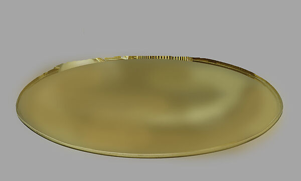 Prototype tray, Eliel Saarinen (American (born Finland), Rantasalmi 1873–1950 Bloomfield Hills, Michigan), Electro-plated nickel silver, brass and Bakelite 