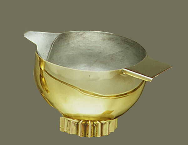 Prototype creamer, Eliel Saarinen (American (born Finland), Rantasalmi 1873–1950 Bloomfield Hills, Michigan), Electro-plated nickel silver 