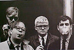 Andy Warhol, David Hockney, Henry Geldzahler, and Jeff Goodman from 