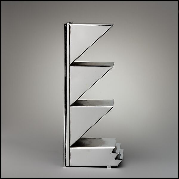 Table Lamp, Donald Deskey (American, Blue Earth, Minnesota 1894–1989 Vero Beach, Florida), Chrome-plated metal, glass, plastic cable