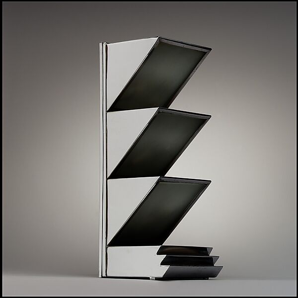 Table Lamp, Donald Deskey (American, Blue Earth, Minnesota 1894–1989 Vero Beach, Florida), Chrome-plated metal, glass, plastic cable