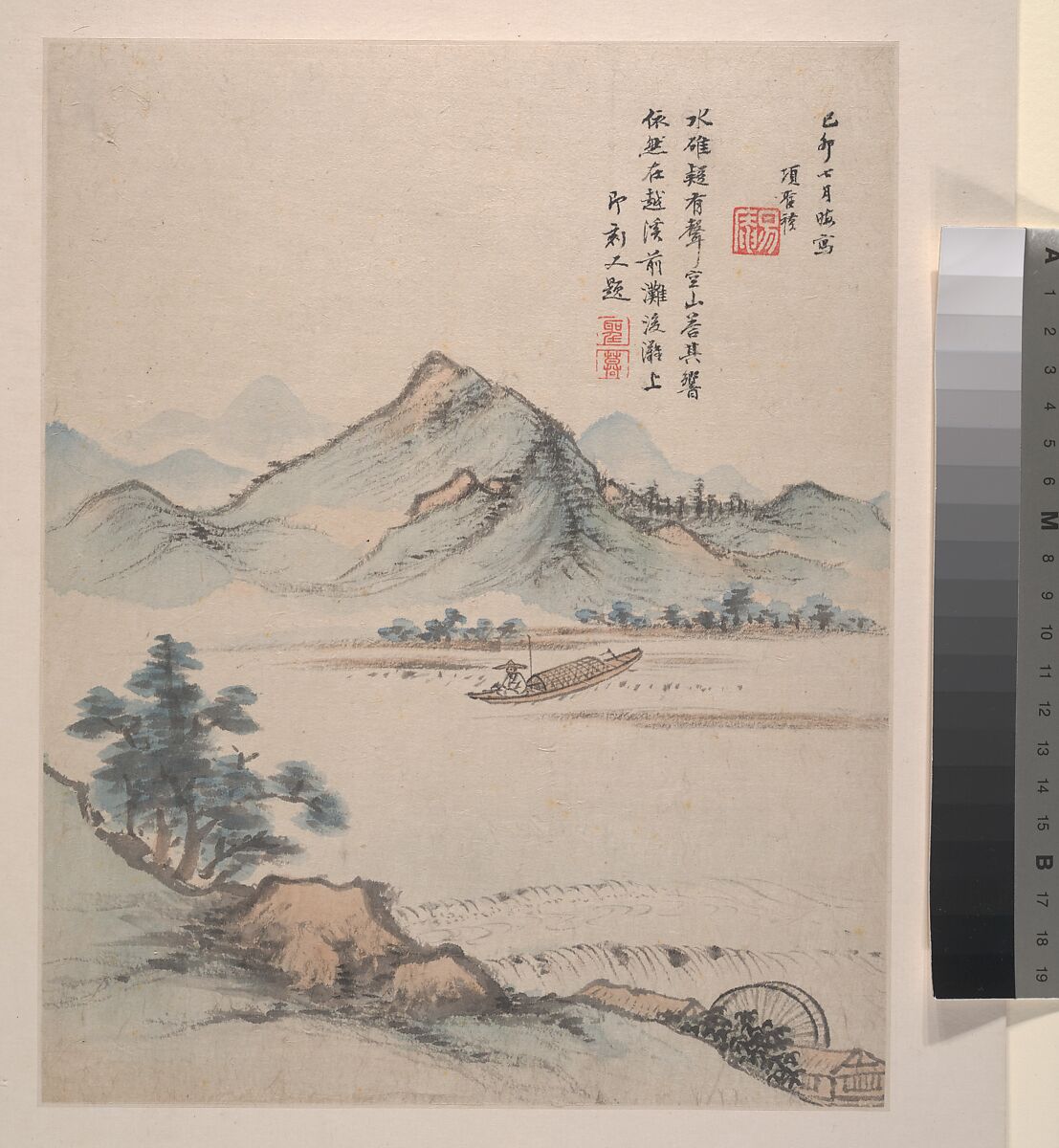 Landscapes, Flowers and Birds, Xiang Shengmo (Chinese, 1597–1658), Album of eight paintings; ink and color on paper, China