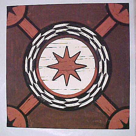 Design Drawing for an "Indian" Wallpaper, Peter Todd Mitchell (American, New York 1928–1988 Sitges), Gouache on paper 