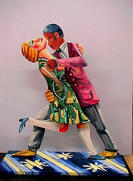 Deco Tango, Red Grooms (American, born Nashville, Tennessee, 1937), Oil on aluminum 