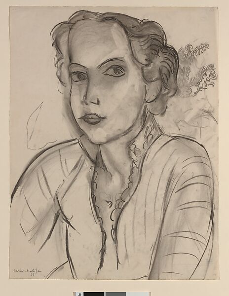 Princess Hélène Galitzine, Henri Matisse (French, Le Cateau-Cambrésis 1869–1954 Nice), Charcoal on paper 