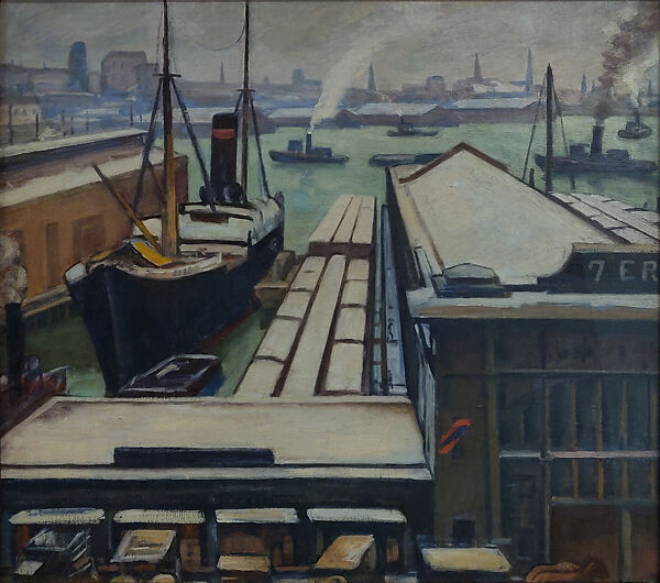 East River, Samuel Halpert (American, Bialystok, Russia 1884–1930 Detroit, Michigan), Oil on canvas 