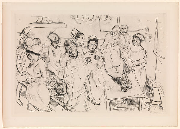 Large Operating Room, from the portfolio ¦Faces¦, Max Beckmann (German, Leipzig 1884–1950 New York), Drypoint 