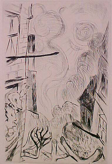 Springtime, from the portfolio ¦Faces¦, Max Beckmann (German, Leipzig 1884–1950 New York), Drypoint 