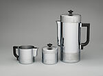 Continental Coffee-Making Service, Walter von Nessen (American (born Germany), Berlin 1899–1943 Wiscasset, Maine), Chrome-plated copper, composition

9/4/19 - title updated to 'Continental Coffee-Making Service