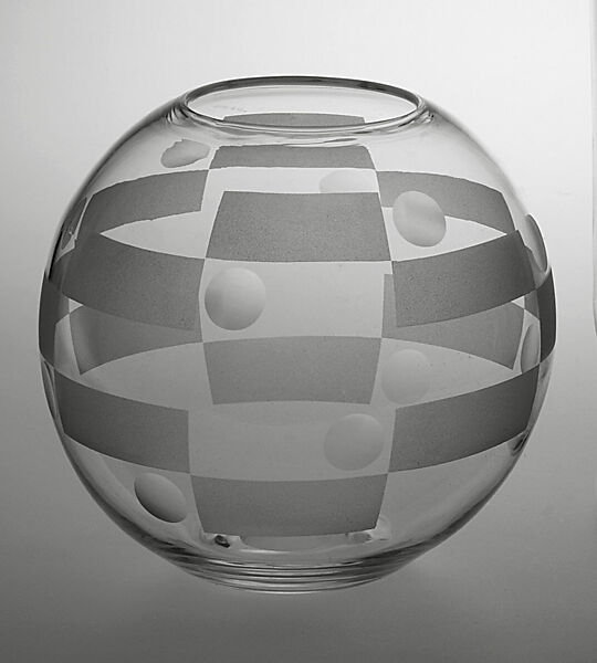 Vase, Walter Dorwin Teague (American, Decatur, Indiana 1883–1960 Flemington, New Jersey), Glass 