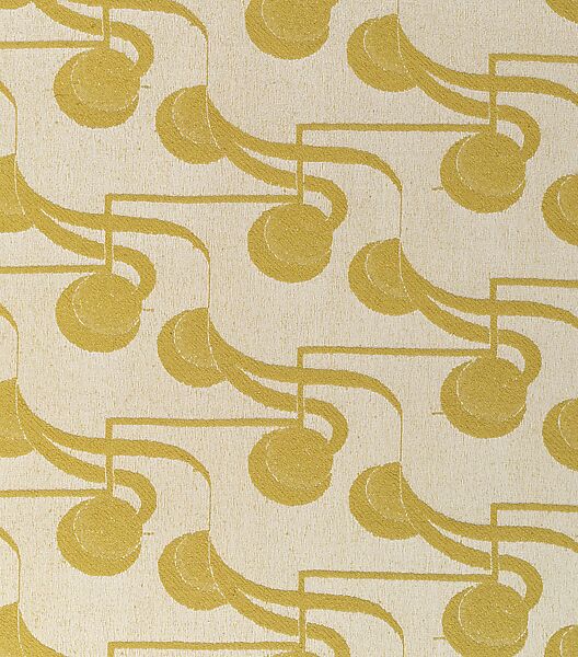 "Down Beat" Textile, Scalamandré Silks, Silk and cotton, American