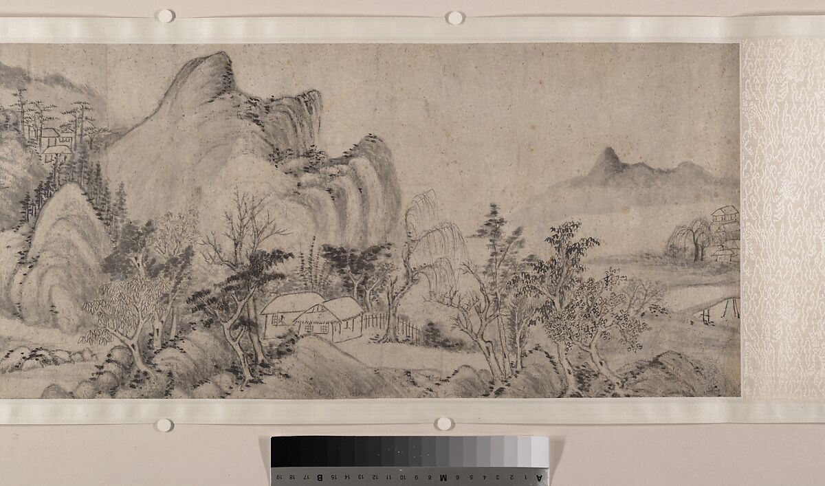 Streams and Mountains in Autumn Mist, Bian Wenyu (Chinese, active ca. 1620–70), Handscroll; ink on paper, China