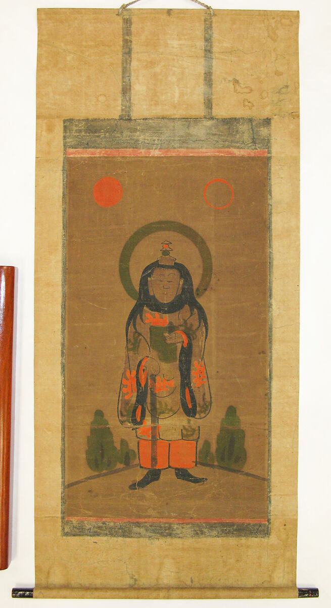 Ōtsu-e of Uhō Dōji, Hanging scroll; ink and color on paper, Japan