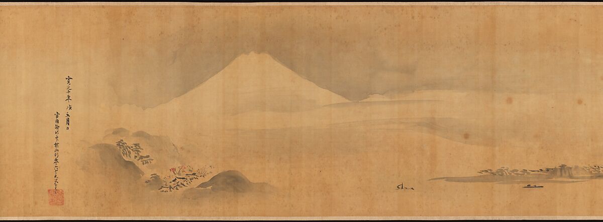 Famous Themes for Painting Study Known as “The Garden of Painting” (Gaen), Kano Tan'yū (Japanese, 1602–1674), Handscroll; ink on paper, Japan