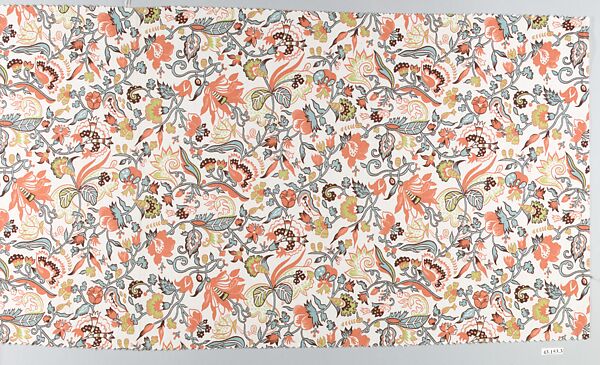 Sample, Lucy Eisenberg (active ca. 1942–1944), Cotton, roller-printed, American 