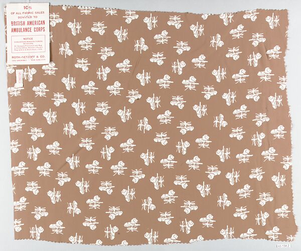 Sample, Roth-Getzoff and Company, Rayon, printed, American 