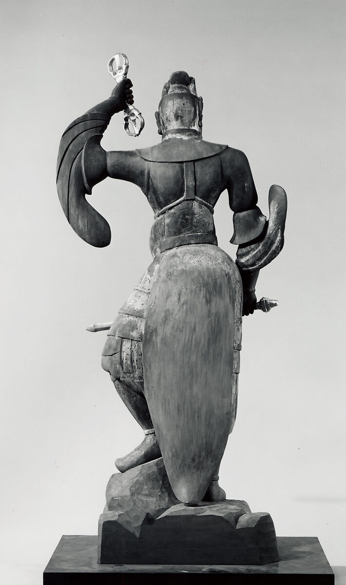 Guardian Figure (Ni-Ten), Painted wood, Japan