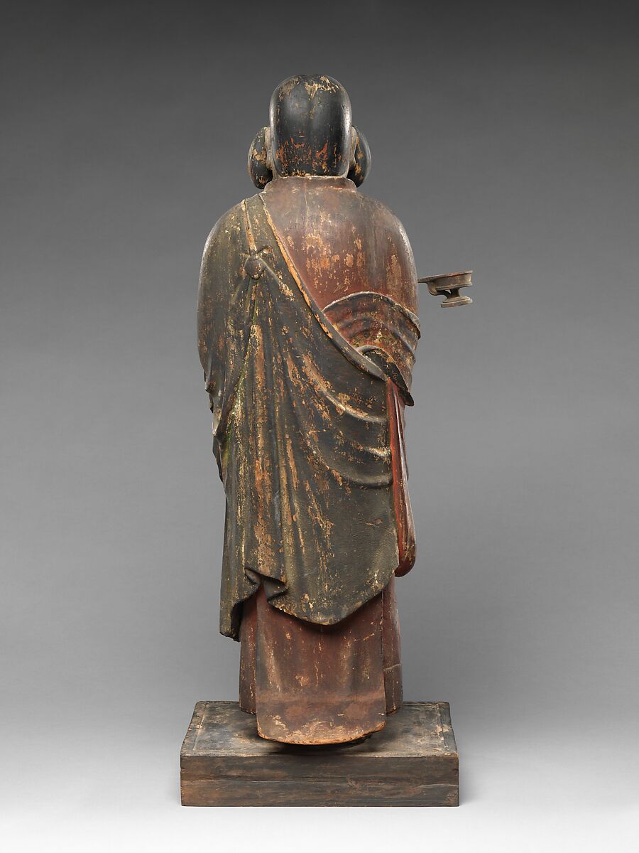 Prince Shōtoku at Age Sixteen, Painted wood with inlaid crystal eyes, Japan
