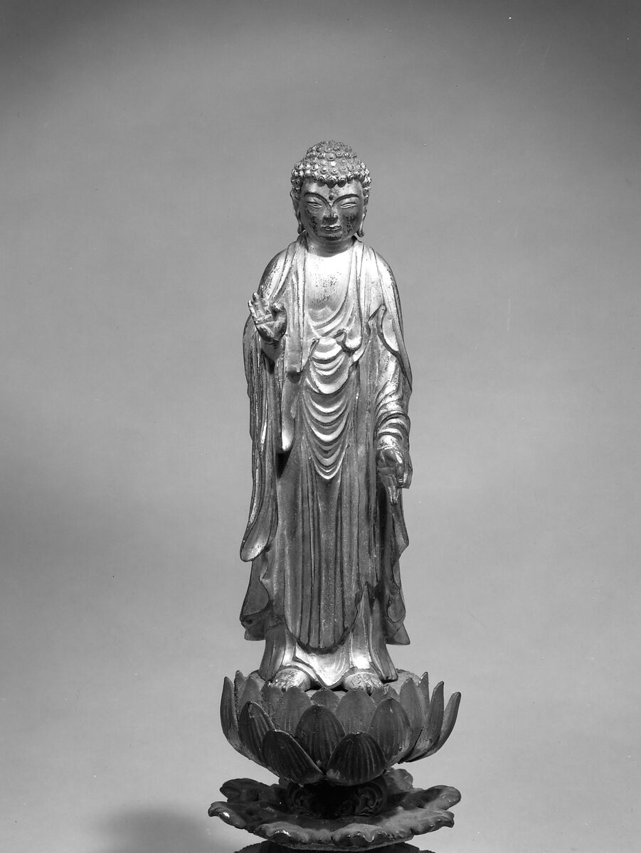 Amida Nyorai, Gilt bronze, Japan
