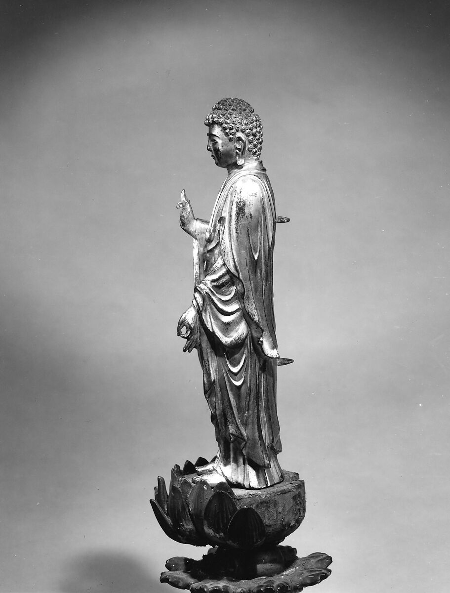 Amida Nyorai, Gilt bronze, Japan