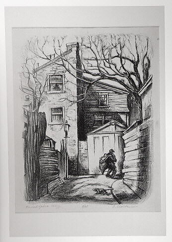 Philadelphia Alley, Claude Clark, Sr. (American, Rockingham, Georgia 1915–2001 Oakland, California), Lithograph 